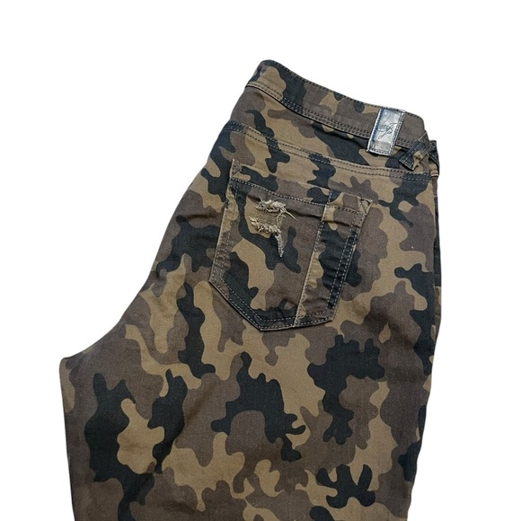 Poetic Justice Camouflage Patterned Skinny Jeans Womens Size 30R - Picture 5 of 10